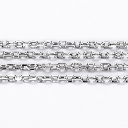 Tarnish Resistant 304 Stainless Steel Cable Chains CHS-H009-23P-1