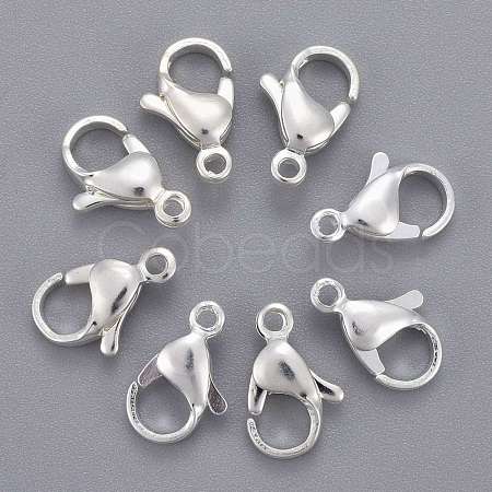 304 Stainless Steel Lobster Claw Clasps X-STAS-E464-21E-S-1