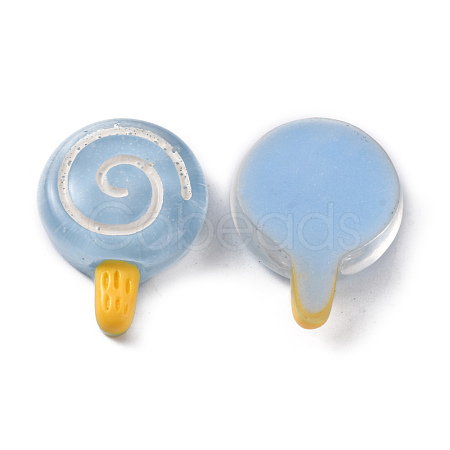 Opaque Resin Cabochons RESI-WH0035-03E-1