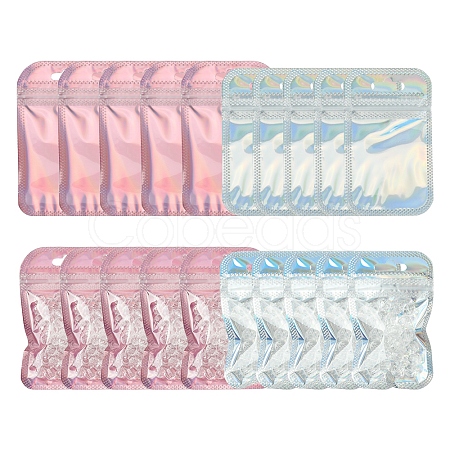 40Pcs 2 Colors PP Resealable Bags OPP-FS0001-09-1