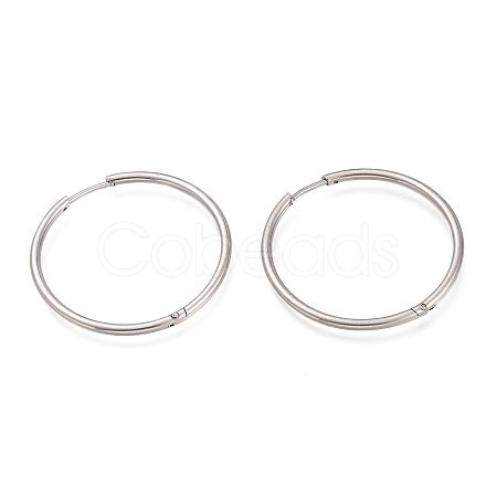 Non-Tarnish 304 Stainless Steel Huggie Hoop Earrings EJEW-L256-02G-P-1