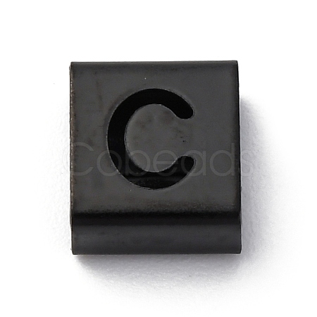 Ion Plating(IP) 304 Stainless Steel Square Slide Charms STAS-L132-16C-B-1