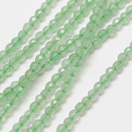 Natural Green Aventurinee Beads Strands G-A129-2mm-D03-1