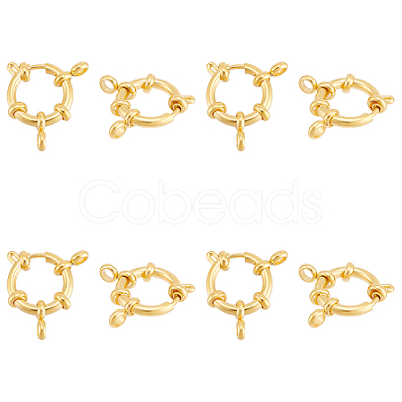8Pcs 304 Stainless Steel Spring Ring Clasps STAS-UN0057-88-1
