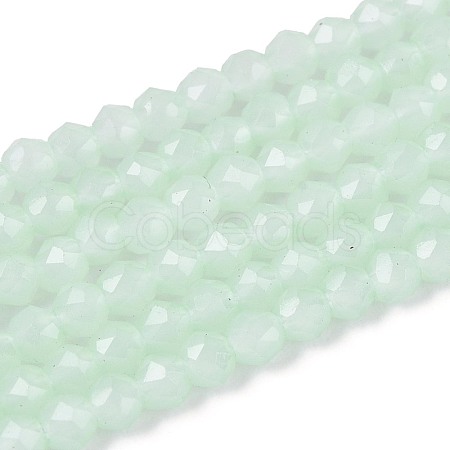 Imitation Jade Glass Beads Strands GLAA-T028-2mm-11G-1