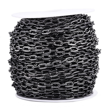 Aluminium Textured Cable Chains CHA-T001-38B-1