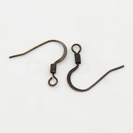 Brass French Earring Hooks X-KK-Q366-AB-NF-1
