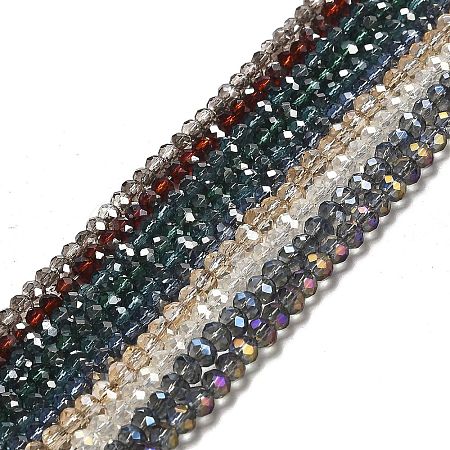 Electroplate Glass Beads Strands EGLA-D020-3x2mm-M2-1