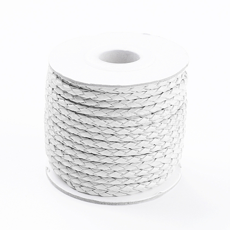 Round Braided Cowhide Cords WL-L009-01Y-1