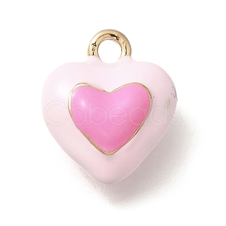 Brass Enamel Charms KK-R212-19G-02-1