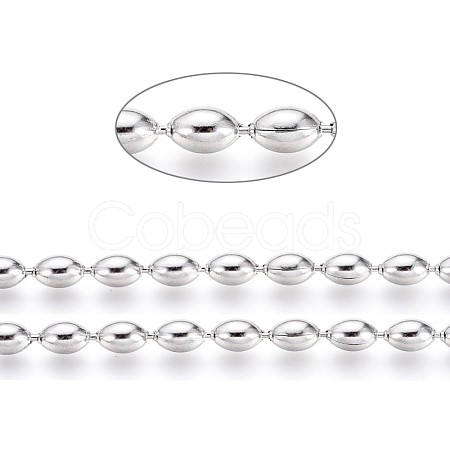 Non-Tarnish 304 Stainless Steel Ball Chains CHS-L024-024A-1
