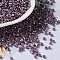 Baking Paint Glass Seed Beads, Cylinder, Dark Orchid, 2.5x2mm, Hole: 1.4mm, about 45359pcs/pound