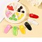 Resin Nail Cabochons with 6 Grid Disc, for Nail Art Decoration Accessories, Clock, Mixed Color, 28mm, 6 colors, 5pcs/color, 30pcs/box