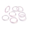 Dyed & Heated Natural Agate Finger Rings for Women, Lavender, 2.5~3mm, Inner Diameter: 17~18mm