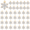 DICOSMETIC 40Pcs Alloy Rhinestone Pendants, Snowflake Charms, Light Gold, 21.5x17x1.5mm, Hole: 1.6mm