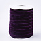 Single Face Velvet Ribbon, Purple, 3/8 inch(9.5~10mm), about 50yards/roll(45.72m/roll)