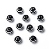 Round Striped Resin Beads X-RESI-R158-10mm-11-2