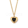 Heart 304 Stainless Steel Micro Pave Cubic Zirconia Pendant Necklaces & Bracelets & Stud Earrings Sets for Women SJEW-C004-13G-04-2