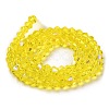 Transparent Electroplate Glass Beads Strands GLAA-F029-3mm-D21-2