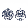430 Stainless Steel Filigree Pendants STAS-T042-02A-2