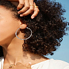 1Pair Alloy Hoop Earrings EJEW-LP0008-029P-1