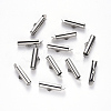 Tarnish Resistant 304 Stainless Steel Slide On End Clasp Tubes STAS-S115-01F-P-1