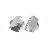 304 Stainless Steel Ribbon Crimp Ends STAS-E471-05J-P-2