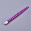 Rubber Nail Cuticle Pusher Plastic Handle MRMJ-WH0059-27-1