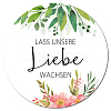 Waterproof PVC Wedding Round Stickers AJEW-WH0343-004-1