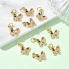 SHEGRACE Brass Pave Clear Cubic Zirconia Pendants XGRQ3Q159-628G-A-4