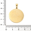 304 Stainless Steel Charms STAS-M341-01G-06-3
