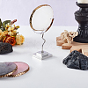 Moon Shaped Alloy Crystal Ball Holder PALLOY-WH0816-007S-4