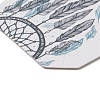 100Pcs Woven Web/Net with Feather Print Paper Jewelry Display Cards AJEW-Z021-01D-2