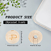 5 Sets Alphabet Undyed Wood Beads WOOD-OC0002-69-2