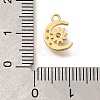Rack Plating Brass Micro Pave Cubic Zirconia Pendants KK-M296-17G-3
