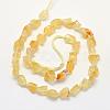 Rough Raw Natural Citrine Beads Strands G-K202-21-2