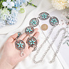 Resin Beaded Flower Link Chains Waist Belts AJEW-WH0368-04AS-3