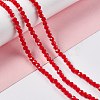 Faceted(32 Facets) Glass Beads Strands EGLA-J042-35A-05-4