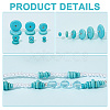 Nbeads 180Pcs 6 Styles Synthetic Turquoise Beads G-NB0004-81-5