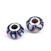 Handmade Polymer Clay European Beads CLAY-K002-C14-1-2