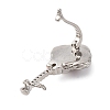 Brass Twister Clasps KK-A256-03P-2