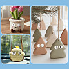100Pairs 10 Styles Flat Round Cartoon Resin Cabochons CRES-TA0001-97-8