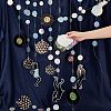 AHADEMAKER Iridescent Disco Theme Paper Garlands HJEW-GA0001-18-3