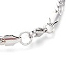 Tarnish Resistant 304 Stainless Steel Curb Chain Bracelets BJEW-L636-02A-P-2