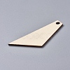Unfinished Blank Natural Poplar Wood Pendants WOOD-TAC0003-48-2