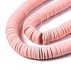 Flat Round Handmade Polymer Clay Beads CLAY-R067-12mm-18-4