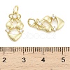 Brass Micro Pave Cubic Zirconia Pendants KK-H527-06A-G-3