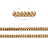 304 Stainless Steel Cuban Link Chain STAS-B019-02B-G-2