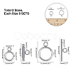 Unicraftale 304 Stainless Steel Toggle Clasps STAS-UN0010-34-2