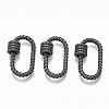 Brass Screw Carabiner Lock Charms KK-T047-02-2